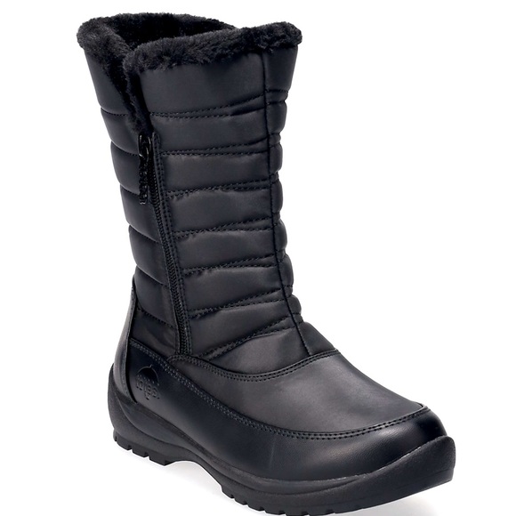 totes Women's  Jennifer Waterproof Snow Boots black Wide Width size 11W - Picture 3 of 17